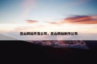 昆山网站开发公司，昆山网站制作公司