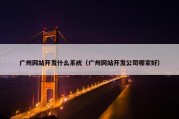广州网站开发什么系统（广州网站开发公司哪家好）