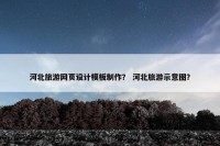河北旅游网页设计模板制作？ 河北旅游示意图？