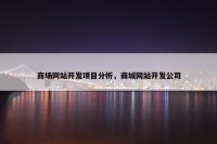 商场网站开发项目分析，商城网站开发公司