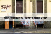 柳州推广招聘网站大全？ 柳州推广招聘网站大全下载？