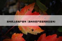 滁州网上房地产查询（滁州市房产局官网网签查询）