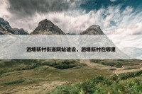 泗塘新村街道网站建设，泗塘新村在哪里