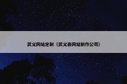 武义网站定制（武义县网站制作公司）