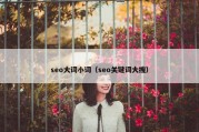 seo大词小词（seo关键词大搜）