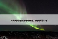 海南网站建设公司哪里有，海南网站设计