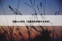 流量seo优化（流量优化师是什么专业）