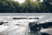 哪家网站定制好点（有什么定制）