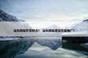 汕头网站开发特点？ 汕头网站建设方案推广？