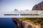玩具网站开发书怎么写（玩具网站开发书怎么写范文）