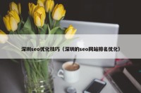 深圳seo优化技巧（深圳的seo网站排名优化）