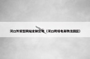 河口外贸型网站定制公司（河口跨境电商物流园区）