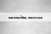 数据共享网站开发应用，数据共享平台搭建