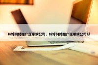蚌埠网站推广选哪家公司，蚌埠网站推广选哪家公司好