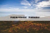 罗湖区展示网站定制？ 罗湖网站建设？