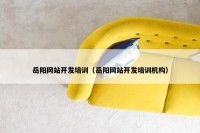岳阳网站开发培训（岳阳网站开发培训机构）