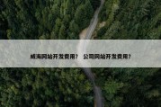 威海网站开发费用？ 公司网站开发费用？