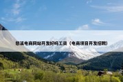 慈溪电商网站开发好吗工资（电商项目开发招聘）