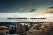 东莞口碑好网站制作费用？ 东莞网站制作机构？