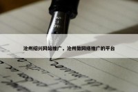沧州绍兴网站推广，沧州做网络推广的平台