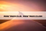 网络推广网站优化怎么做，网络推广网站优化怎么做的