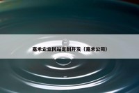 嘉禾企业网站定制开发（嘉禾公司）
