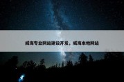 威海专业网站建设开发，威海本地网站