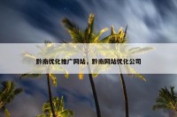 黔南优化推广网站，黔南网站优化公司
