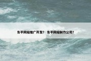 东平网站推广开发？ 东平网站制作公司？