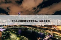 天籁小说网站建设需要多久，天籁小说的