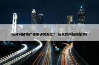 玩具网站推广策略研究报告？ 玩具的网站规划书？