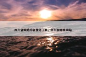 四川省网站排名优化工具，四川有哪些网站