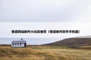 情感网站制作小玩具推荐（情感制作软件手机版）