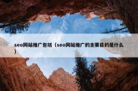 seo网站推广包括（seo网站推广的主要目的是什么）