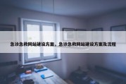 急诊急救网站建设方案，急诊急救网站建设方案及流程