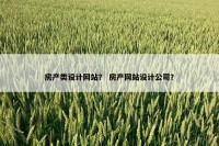 房产类设计网站？ 房产网站设计公司？