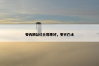 安吉网站优化哪里好，安吉在线