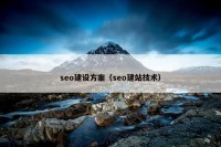 seo建设方案（seo建站技术）