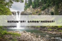 阳信网站推广软件？ 山东网络推广网络营销软件？
