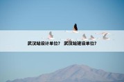 武汉站设计单位？ 武汉站建设单位？
