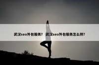 武汉seo外包服务？ 武汉seo外包服务怎么样？