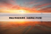 网站公司动态有用吗（动态网站工作过程）