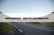 网站开发排名情况？ 网站开发行业及市场前景分析？