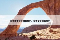 东莞市市辖区网站推广，东莞企业网站推广