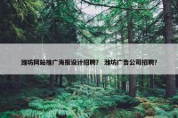 潍坊网站推广海报设计招聘？ 潍坊广告公司招聘？