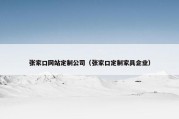 张家口网站定制公司（张家口定制家具企业）