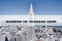 浦北网站建设推广运营（浦北网站建设推广运营招聘）