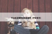 平谷区正规网站定制推荐（平谷官方）
