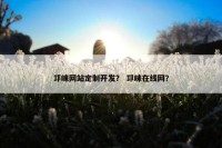 邛崃网站定制开发？ 邛崃在线网？