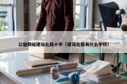 公益网站建设北路小学（建设北路有什么学校）
